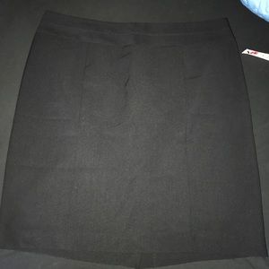 Black pencil skirt